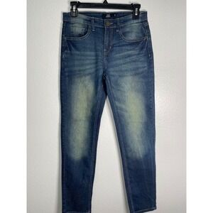 True Indigo Girls Skinny Jeans Medium Wash Stretch Denim Size 14